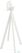 Infinity Statafel Wit Frame + Riverwashed Wood HPL 70 cm - Essentials 120051470 2