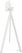 Essentials Infinity Tripod Statafel Wit Frame + Zwart HPL 70 cm - 140051070 2