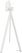 Essentials Infinity Tripod Statafel Wit Frame + Zwart HPL 70x70 cm - 140051077 2