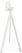 Essentials Infinity Tripod Statafel Wit Frame + Tropical Wood HPL 70x70 cm - 140051277 2