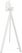 Essentials Infinity Tripod Statafel Wit Frame + Moonstone HPL 70 cm - 140051370 2