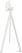 Essentials Infinity Tripod Statafel Wit Frame + Moonstone HPL 70x70 cm - 140051377 2