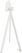 Essentials Infinity Tripod Statafel Wit Frame + Riverwashed Wood HPL 70 cm - 140051470 2