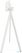 Essentials Infinity Tripod Statafel Wit Frame + Galaxy Marble HPL 70 cm - 140051570 2