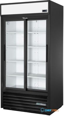True Staande Dubbel Deur Merchandiser Koelkast Gdm-33-Hc-Ld Blk