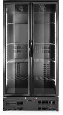 Arktic 237014 Backbar koelkast met dubbele deur, , 384L, Zwart, 220-240V/365W, 900x530x(H)1820mm