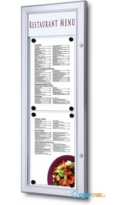 Syna Outdoor Menubord met Logo Paneel 2x A4 Staand - SCZ2XA4T