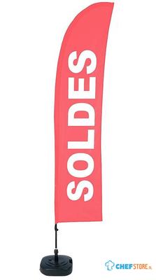 Syna Beach Flag Budget Wind Complete Set Sale Rood Frans - BFBL-WT21-17-I507