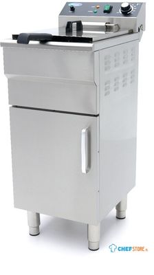 Maxima Frituurpan - 16 L - 1 Mand - met Tapkraan en Opbergruimte - 230V - 09365157