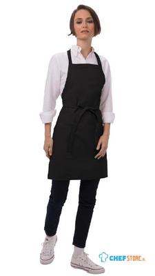 Chef Works Schort met Twee Zakken Zwart - B780