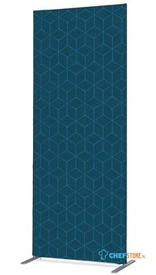 Syna Scheidingswand Textiel Deco 85-200 Dubbelzijdig Hexagon Blauw - ZBSLIM085-200-DSI13