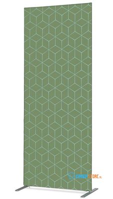 Syna Scheidingswand Textiel Deco 85-200 Dubbelzijdig Hexagon Groen - ZBSLIM085-200-DSI16