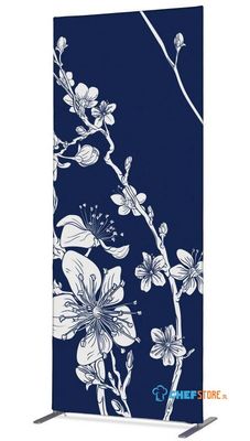 Syna Scheidingswand Textiel Deco 85-200 Dubbelzijdig Abstracte Japanse Bloesem - ZBSLIM085-200-DSI8