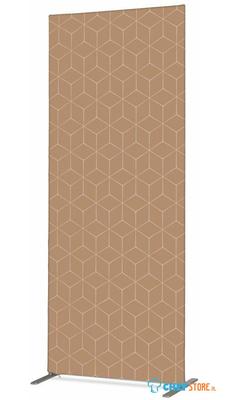 Syna Scheidingswand Textiel Deco 100-200 Dubbelzijdig Hexagon Beige - ZBSLIM100-200-DSI12