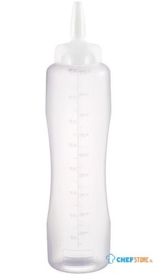 Araven transparante knijpfles 1ltr | CW123