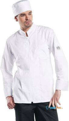 Chaud Devant Monza Koksbuis Lange Mouw Wit - Chaud Devant H625-XL