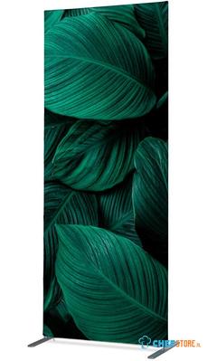 Syna Scheidingswand Textiel Deco 85-200 Dubbelzijdig Botanische Bladeren Groen - ZBSLIM085-200-DSI4