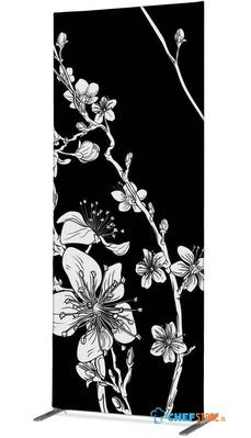 Syna Scheidingswand Textiel Deco 85-200 Dubbelzijdig Abstracte Japanse Bloesem - ZBSLIM085-200-DSI7