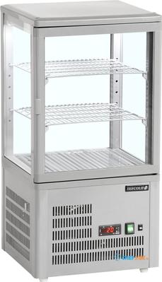 TEFCOLD Glazen Koelvitrinecountertop voor Presentatie en Bewaren - UPD60-GREY