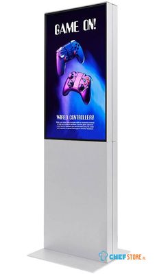 Syna Digitale Smart Line Totem Dubbelzijdig met 43" Samsung Scherm Wit - DITDTOTEM43C9003ESF
