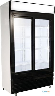 Horeca koelkast | 780 L | 2 Schuifdeuren | Glasdeur | Lichtbak | Combisteel | 7455.1396 1