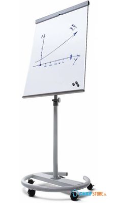 Scritto® Flipchart Vario met Ronde Stalen Voet - FCVAR