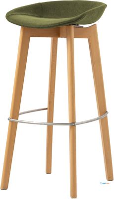 Feros 506F159553 Keeve - Barkruk lage kuip met stapelbaar frame - Gestoffeerde zitting