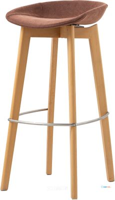 Feros 506F159583 Keeve - Barkruk lage kuip met stapelbaar frame - Gestoffeerde zitting