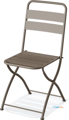 Essentials Breeze Bistro Klapstoel Metaal Cappuccino - 50821 1