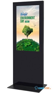 Syna DISTOTEMBL50ESFT Digitale Totem Slim Zwart met 50" Samsung Scherm en Touchfolie
