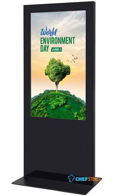 Syna DISTOTEMBL55ESF Digitale Totem Slim Zwart met 55" Samsung Scherm