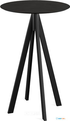Essentials Infinity Statafel Zwart Frame + Zwart HPL 70 cm - 120041070