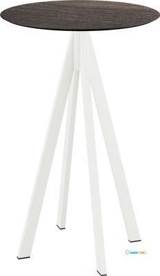 Infinity Statafel Wit Frame + Riverwashed Wood HPL 70 cm - Essentials 120051470