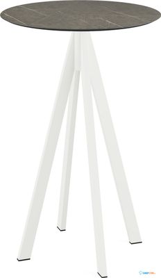 Infinity Statafel Wit Frame + Midnight Marble HPL 70 cm - Essentials 120051670