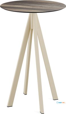 Infinity Statafel Zand Frame + Tropical Wood HPL 70 cm - Essentials 120061270