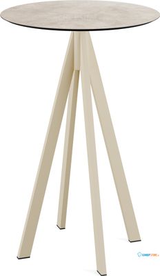 Infinity Statafel Zand Frame + Moonstone HPL 70 cm - Essentials 120061370