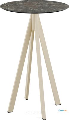 Infinity Statafel Zand Frame + Galaxy Marble HPL 70 cm - Essentials 120061570