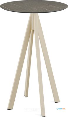 Infinity Statafel Zand Frame + Midnight Marble HPL 70 cm - Essentials 120061670