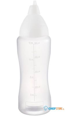 Aravent transparante anti-drup knijpfles 50cl | CW112