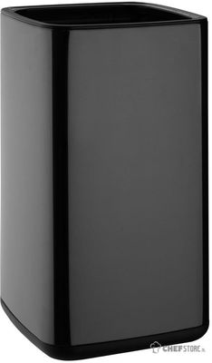 Bolero Vierkante Afvalbak Titanium Zwart 10Ltr - HX260