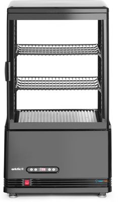 Gekoelde display kast | Zwart | 58L-82cm(h) l anti-condens | Arktic 233627