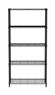 Opbergrek met 5 Schappen, Zwart, 910x455x(H)1830mm - Hendi 812990 1