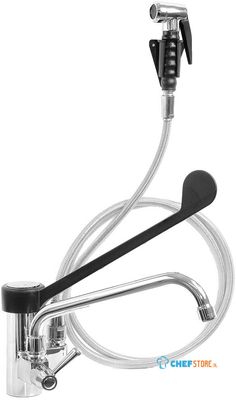 Kraan Met Mengkraangroep - Elleboogbediening En Sproeier Uittrekbaar (MONO Uitgang) - Diamond CW5001-MT 1