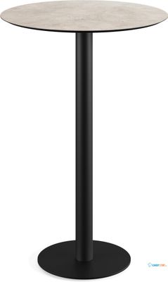 Urban Statafel Zwart Frame + Moonstone HPL 70 cm - Essentials 130041370