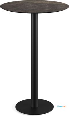 Urban Statafel Zwart Frame + Riverwashed Wood HPL 70 cm - Essentials 130041470