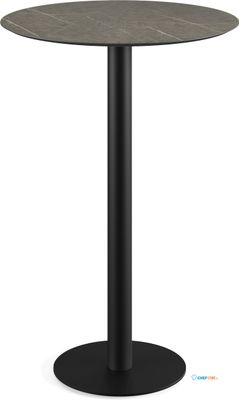 Urban Statafel Zwart Frame + Midnight Marble HPL 70 cm - Essentials 130041670