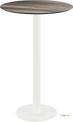 Urban Statafel Wit Frame + Tropical Wood HPL 70 cm - Essentials 130051270