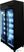 CombiSteel KOELKAST 2 GLASDEUREN ZWART - 7455.3150 7