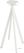 Infinity Statafel Wit Frame + Zwart HPL 70x70 cm - Essentials 120051077 3