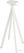 Infinity Statafel Wit Frame + Tropical Wood HPL 70 cm - Essentials 120051270 3